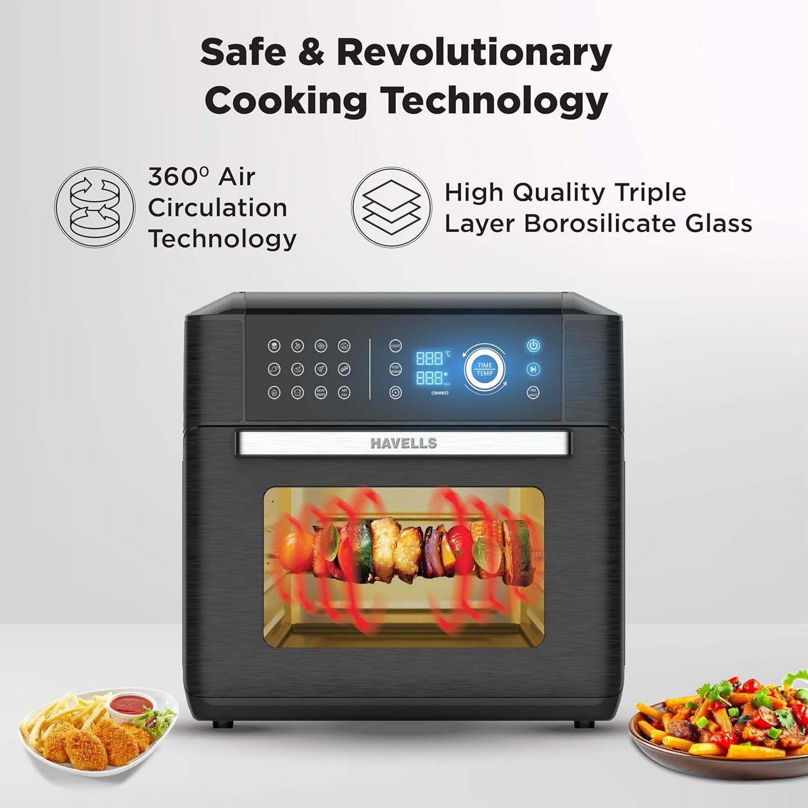 HAVELLS Avanza 15L 1700 Watt Digital Air Fryer with 14 Preset Menus (Black) HAVELLS Avanza 15L 1700 Watt Digital Air Fryer with 14 Preset Menus (Black)_4