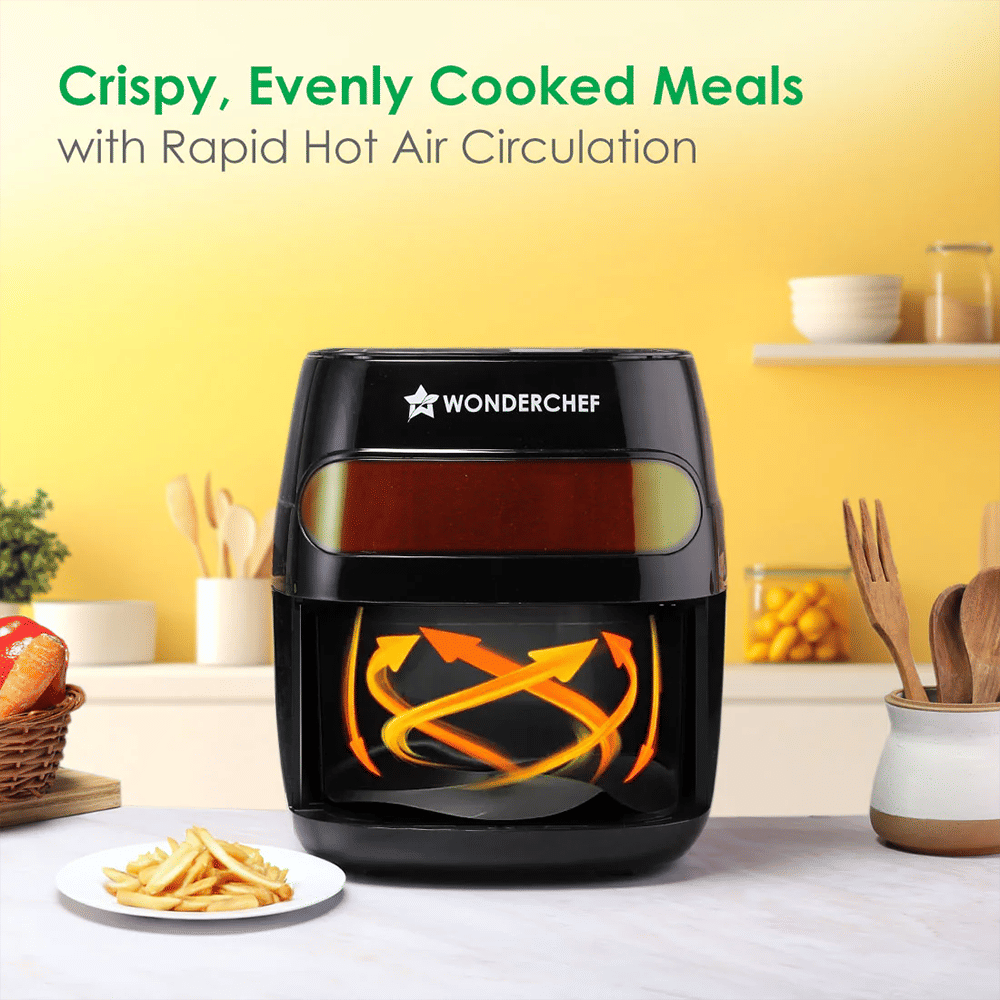 WONDERCHEF Swift Digital 6L 1350 Watt Digital Air Fryer with Rapid Air Technology (Black) WONDERCHEF Swift Digital 6L 1350 Watt Digital Air Fryer with Rapid Air Technology (Black)_6