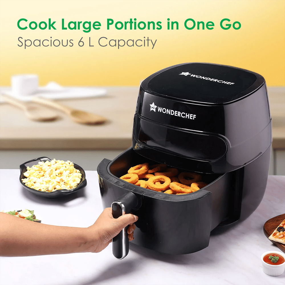 WONDERCHEF Swift Digital 6L 1350 Watt Digital Air Fryer with Rapid Air Technology (Black) WONDERCHEF Swift Digital 6L 1350 Watt Digital Air Fryer with Rapid Air Technology (Black)_8