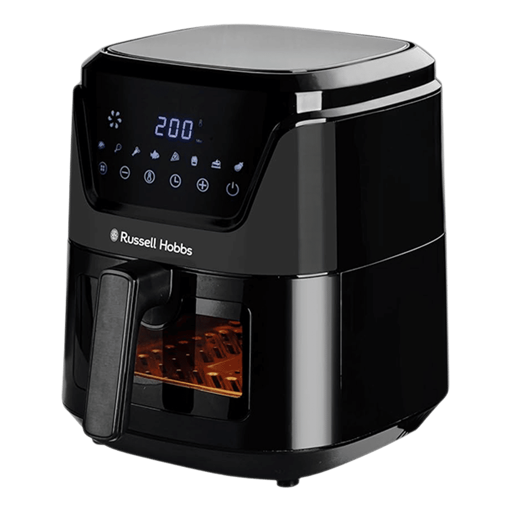 Russell Hobbs Sizzle Air 5.5L 1350 Watt Air Fryer with 8-in-1 Pre-Set Programs (Black)_4