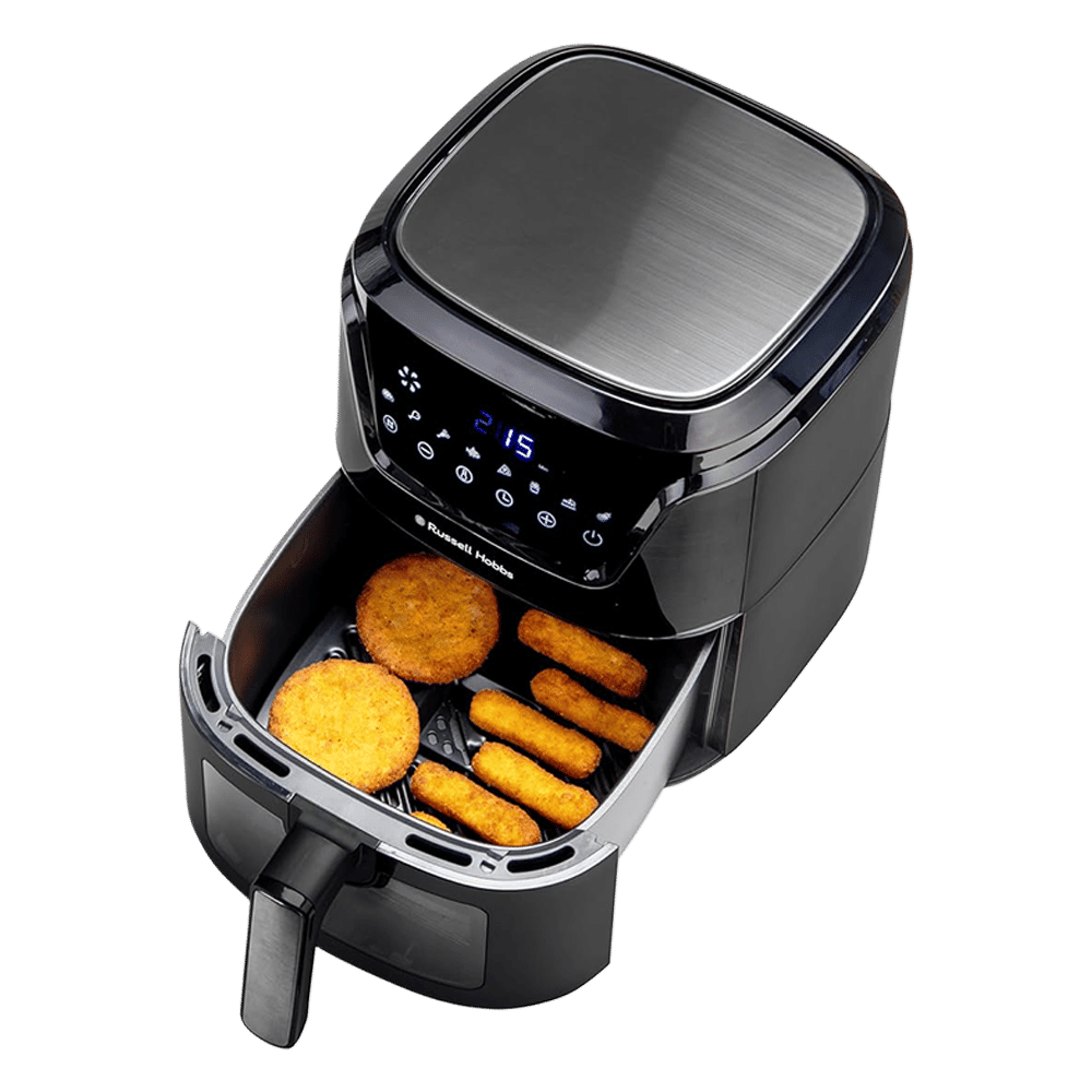 Russell Hobbs Sizzle Air 5.5L 1350 Watt Air Fryer with 8-in-1 Pre-Set Programs (Black)_5