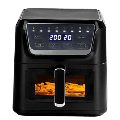 Russell Hobbs Sizzle Air 8L 1700 Watt Air Fryer with 8-in-1 Pre-Set Programs (Black)