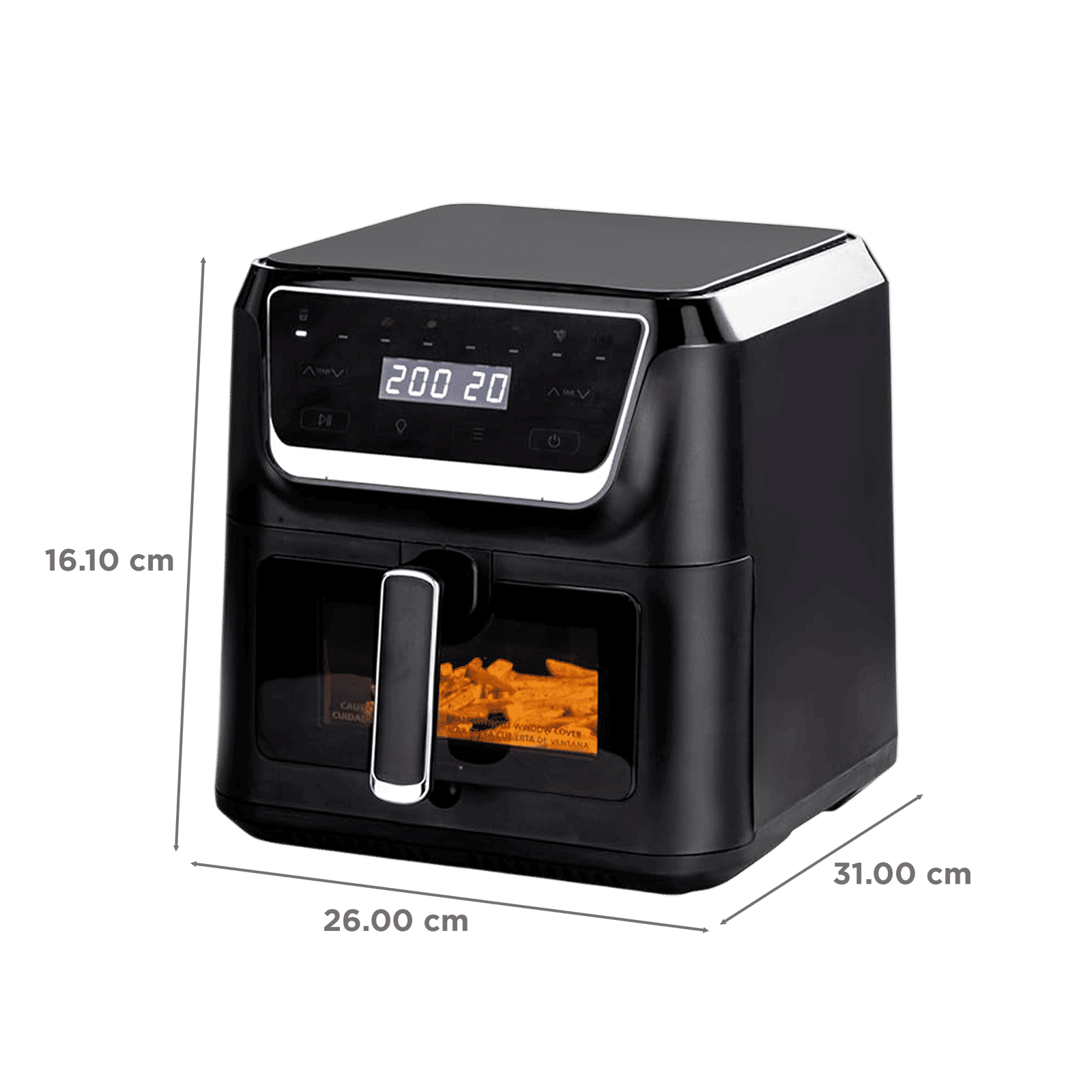 Russell Hobbs Sizzle Air 8L 1700 Watt Air Fryer with 8-in-1 Pre-Set Programs (Black) Russell Hobbs Sizzle Air 8L 1700 Watt Air Fryer with 8-in-1 Pre-Set Programs (Black)_3