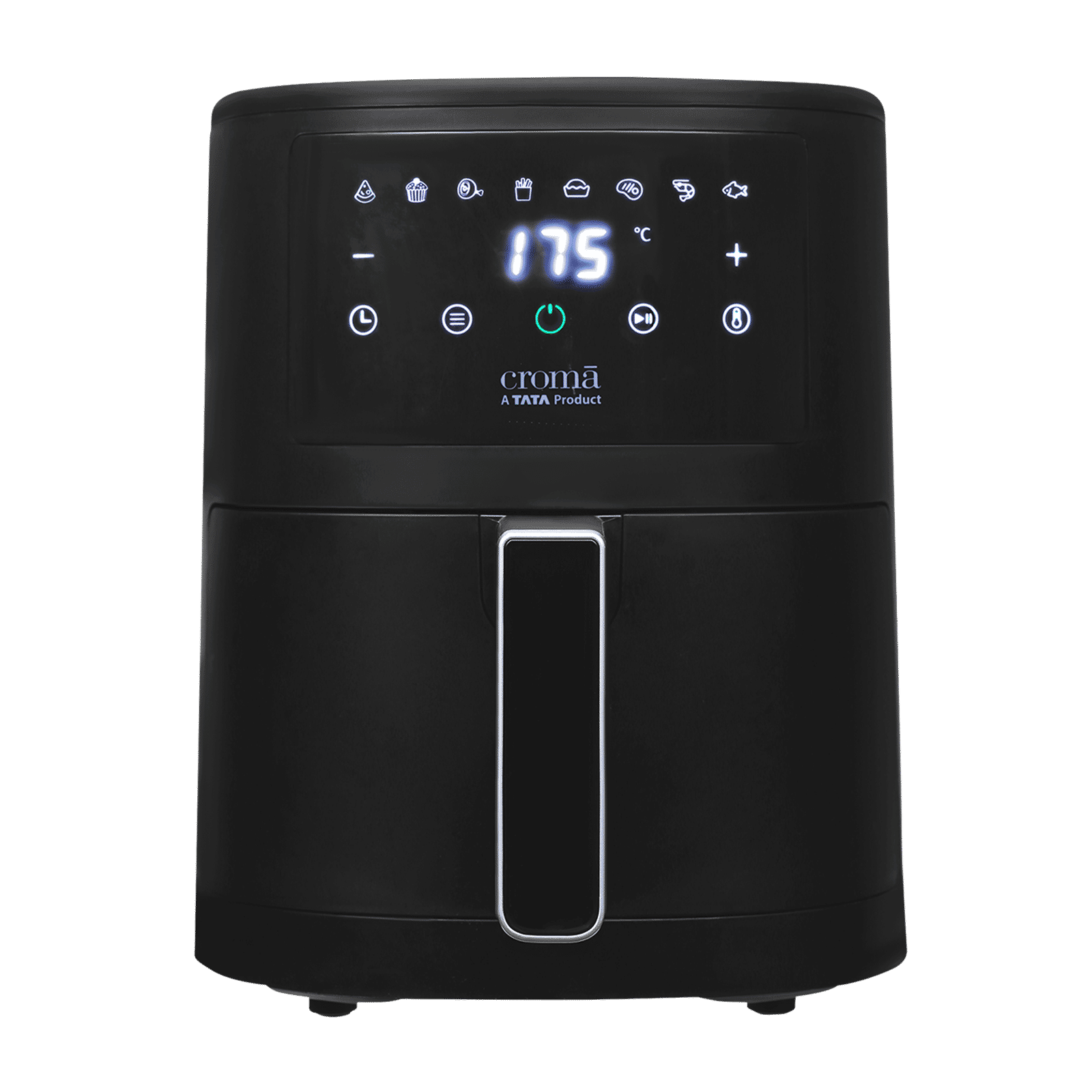 Croma 3.5L 1500 Watt Digital Air Fryer with Rapid Heat Circulation Technology (Black) Croma 3.5L 1500 Watt Digital Air Fryer with Rapid Heat Circulation Technology (Black)_1