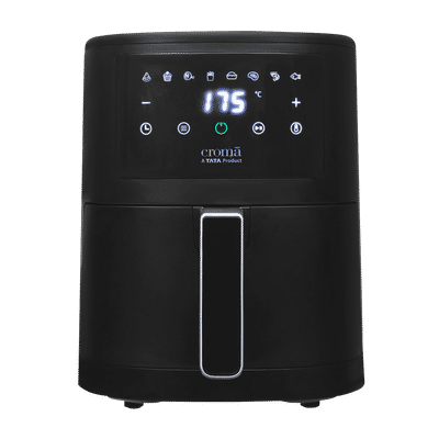 Croma 3.5L 1500 Watt Digital Air Fryer with Rapid Heat Circulation Technology (Black)