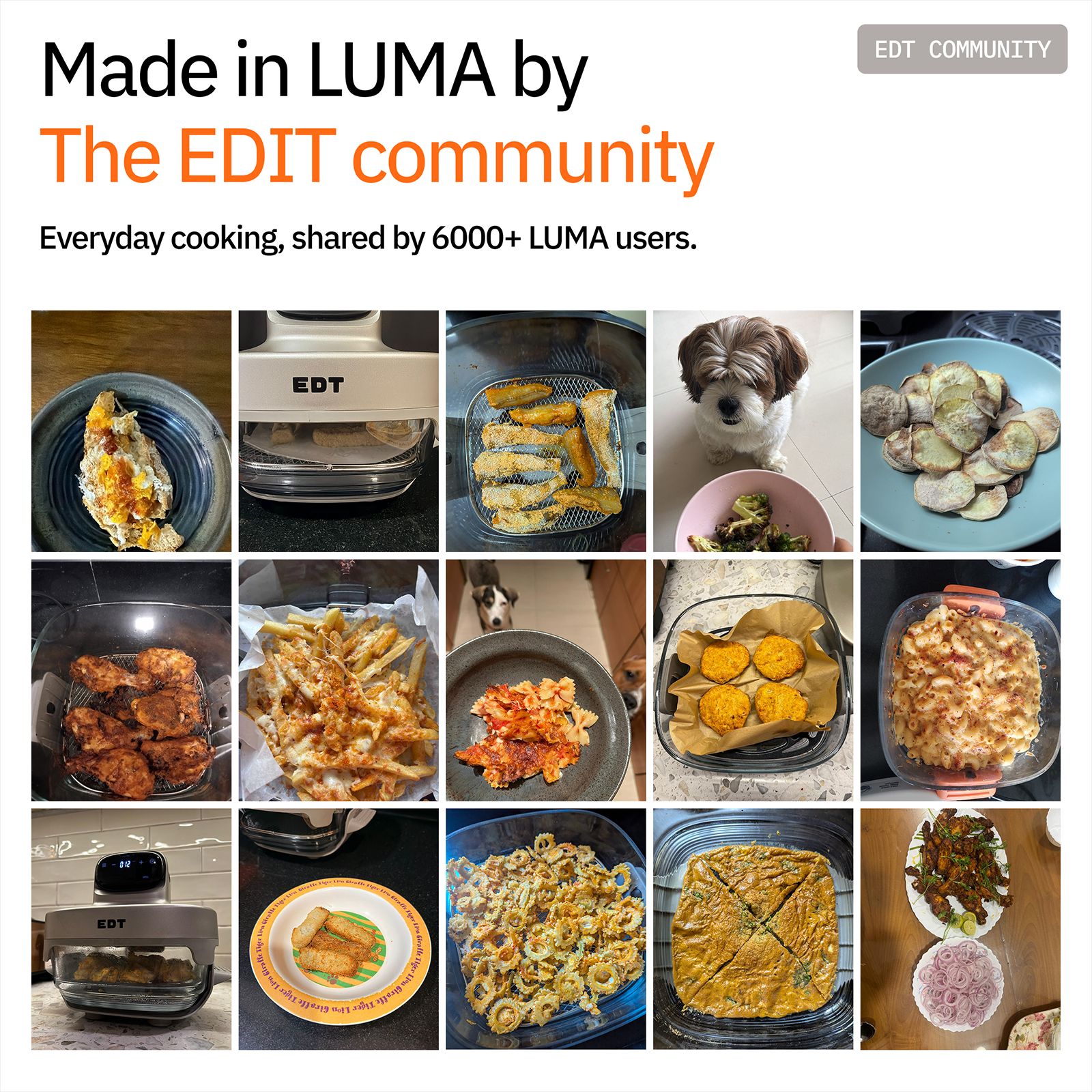 EDT LUMA Dual Bowl (4.5L & 2.5L) 1500 Watt Digital Air Fryer with NutriRetain Technology (Grey Matter) EDT LUMA Dual Bowl (4.5L & 2.5L) 1500 Watt Digital Air Fryer with NutriRetain Technology (Grey Matter)_13
