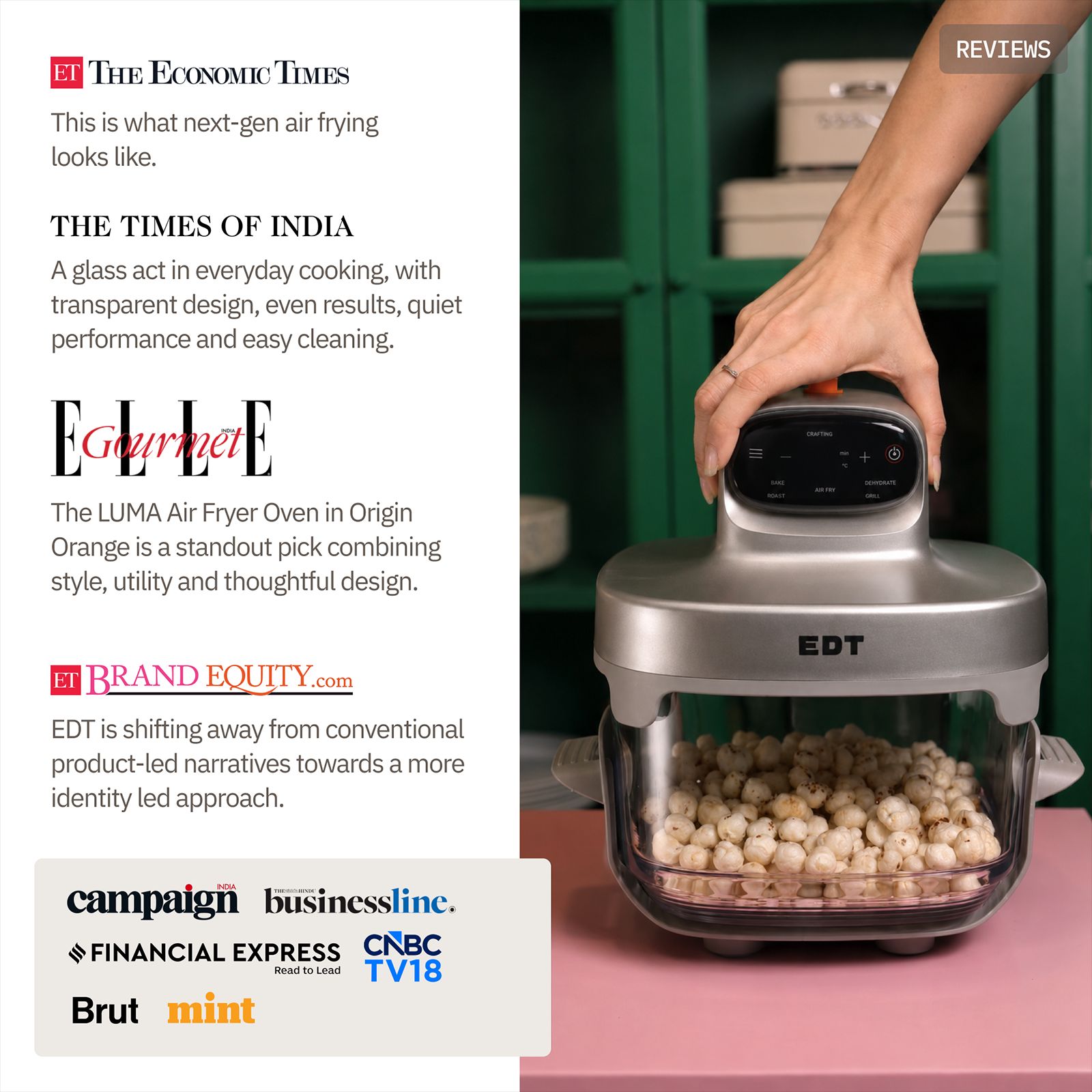 EDT LUMA Dual Bowl (4.5L & 2.5L) 1500 Watt Digital Air Fryer with NutriRetain Technology (Grey Matter) EDT LUMA Dual Bowl (4.5L & 2.5L) 1500 Watt Digital Air Fryer with NutriRetain Technology (Grey Matter)_14