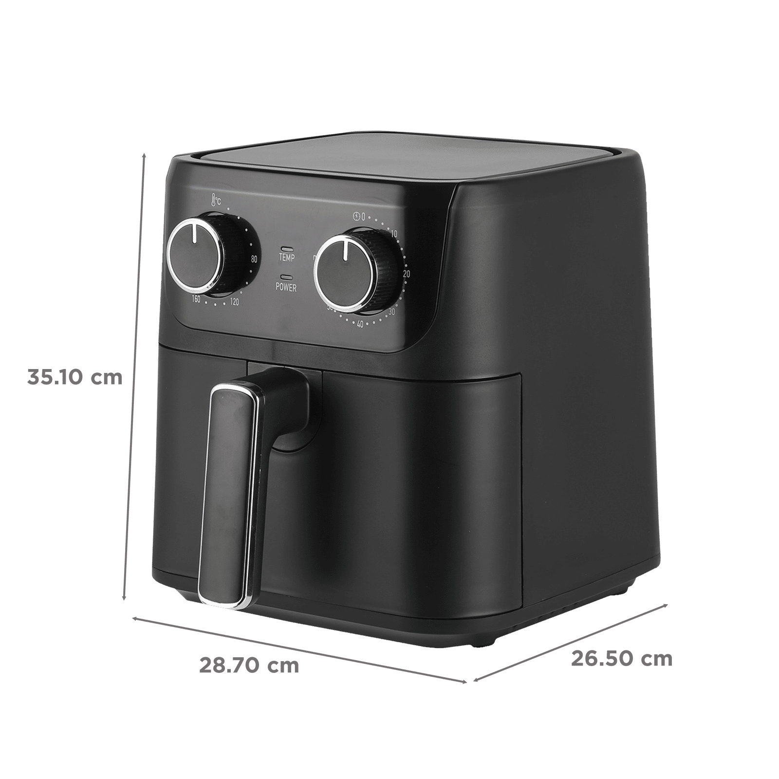 BAJAJ AFX 4.2L 1350 Watt Air Fryer with Adjustable Time & Temperature (Black) BAJAJ AFX 4.2L 1350 Watt Air Fryer with Adjustable Time & Temperature (Black)_2