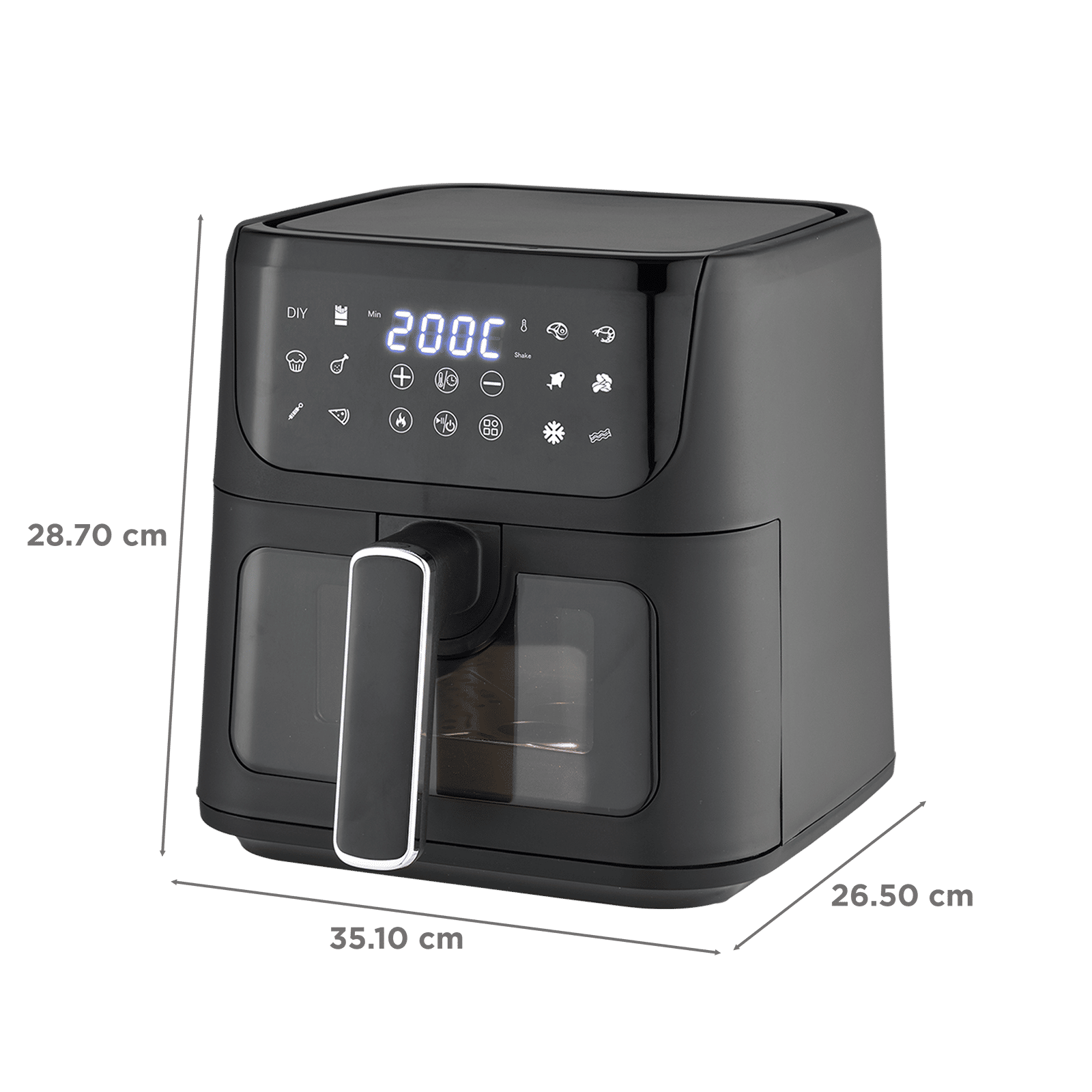 BAJAJ AFX 4.2L 1350 Watt Digital Air Fryer with Adjustable Time & Temperature (Black) BAJAJ AFX 4.2L 1350 Watt Digital Air Fryer with Adjustable Time & Temperature (Black)_2