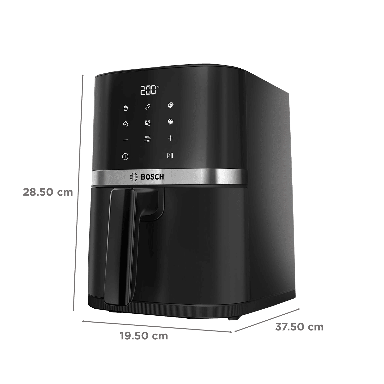 BOSCH CrispMaxx Serie 2 4L 1350 Watt Digital Air Fryer with 6 Preset Menus (Black) BOSCH CrispMaxx Serie 2 4L 1350 Watt Digital Air Fryer with 6 Preset Menus (Black)_2