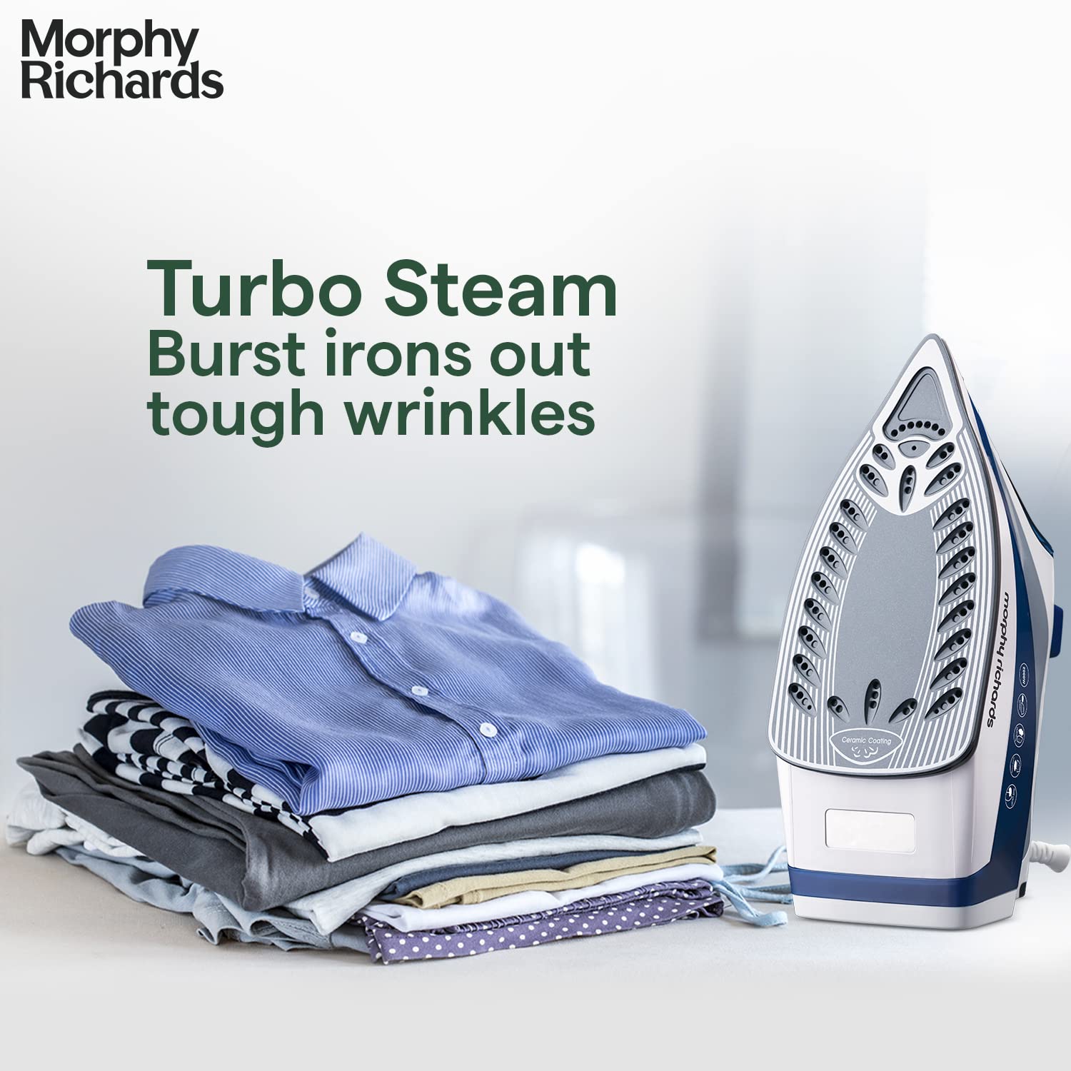 Morphy Richards Super Glide 2000 Watts 350ml Steam Iron (Steam Burst, Blue)_14