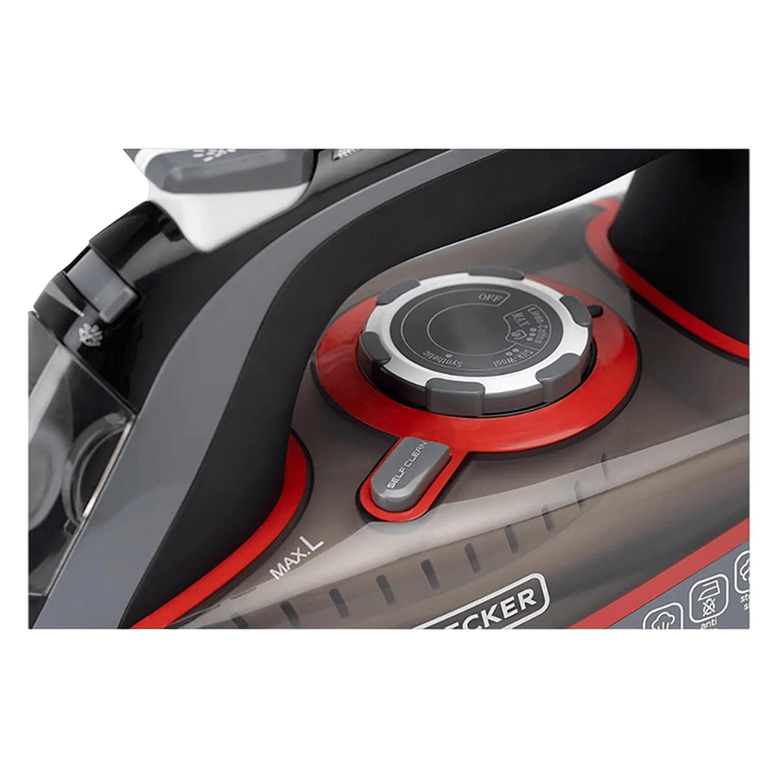 Black & Decker 2200 Watts 380ml Steam Iron (Ceramic Sole Plate, BXIR2202IN, Grey) Black & Decker 2200 Watts 380ml Steam Iron (Ceramic Sole Plate, BXIR2202IN, Grey)_8