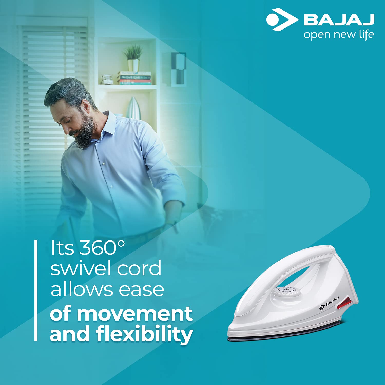 BAJAJ Majesty DX 6 1000 Watts Dry Iron (German Coating Technology, White)_13