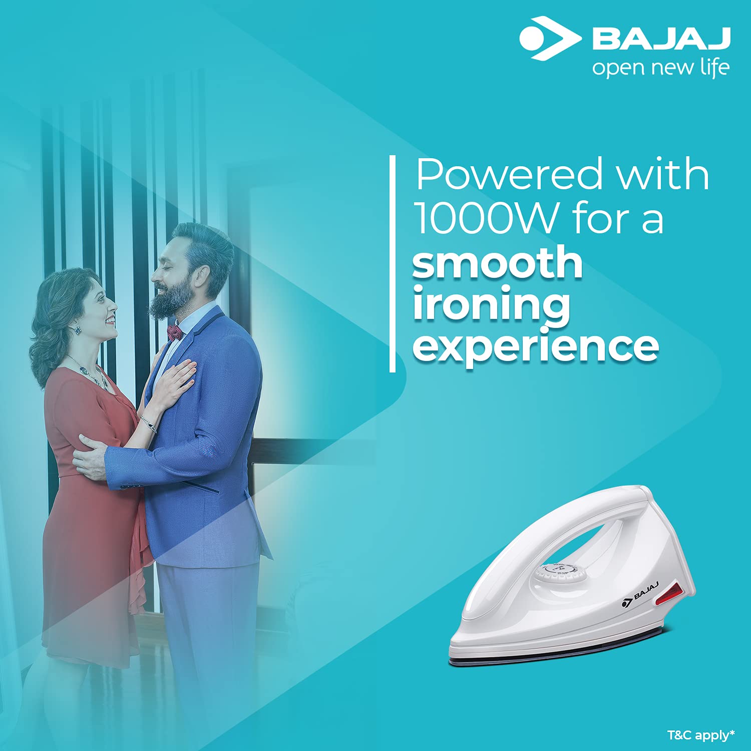 BAJAJ Majesty DX 6 1000 Watts Dry Iron (German Coating Technology, White)_15