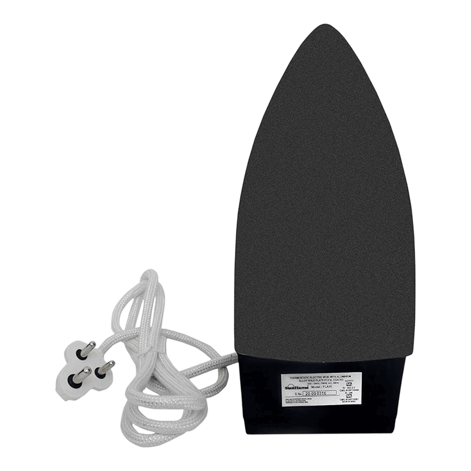 Sunflame Flair 750 Watts Dry Iron (Automatic Temperature Control, Black & Red) Sunflame Flair 750 Watts Dry Iron (Automatic Temperature Control, Black & Red)_4