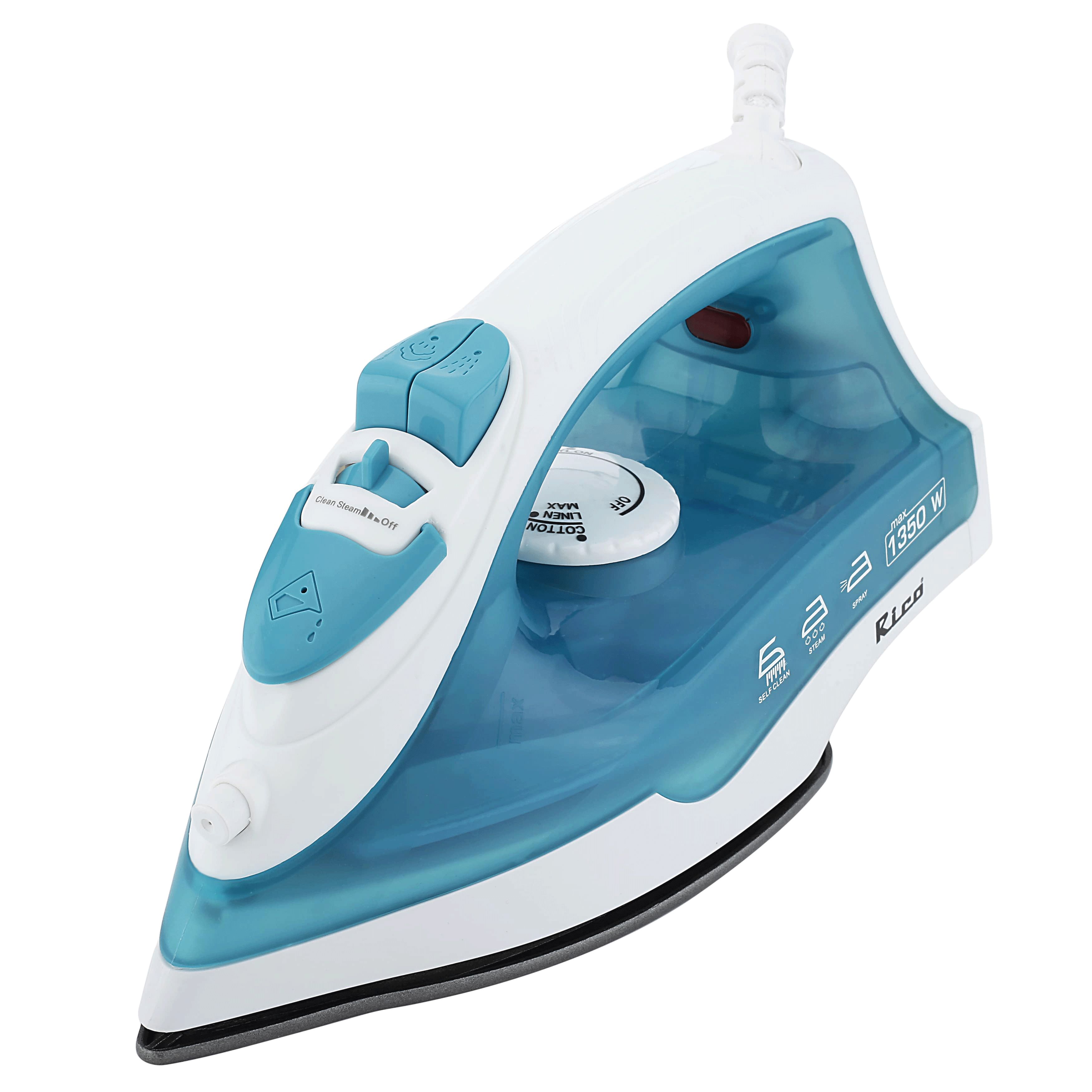 Rico SI03 1350 Watts Steam Iron (Steam burst, Sky Blue)_11