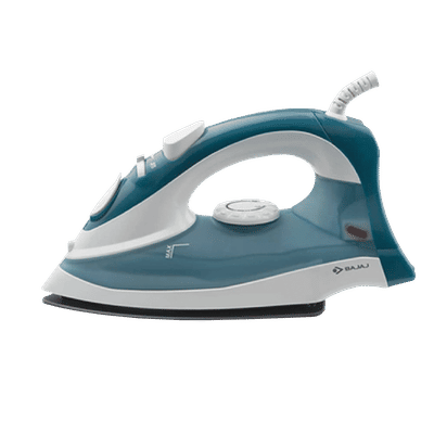 BAJAJ MX 3 Neo 1250 Watts 180ml Steam Iron (Auto Temperature Control Technology, Blue & White)
