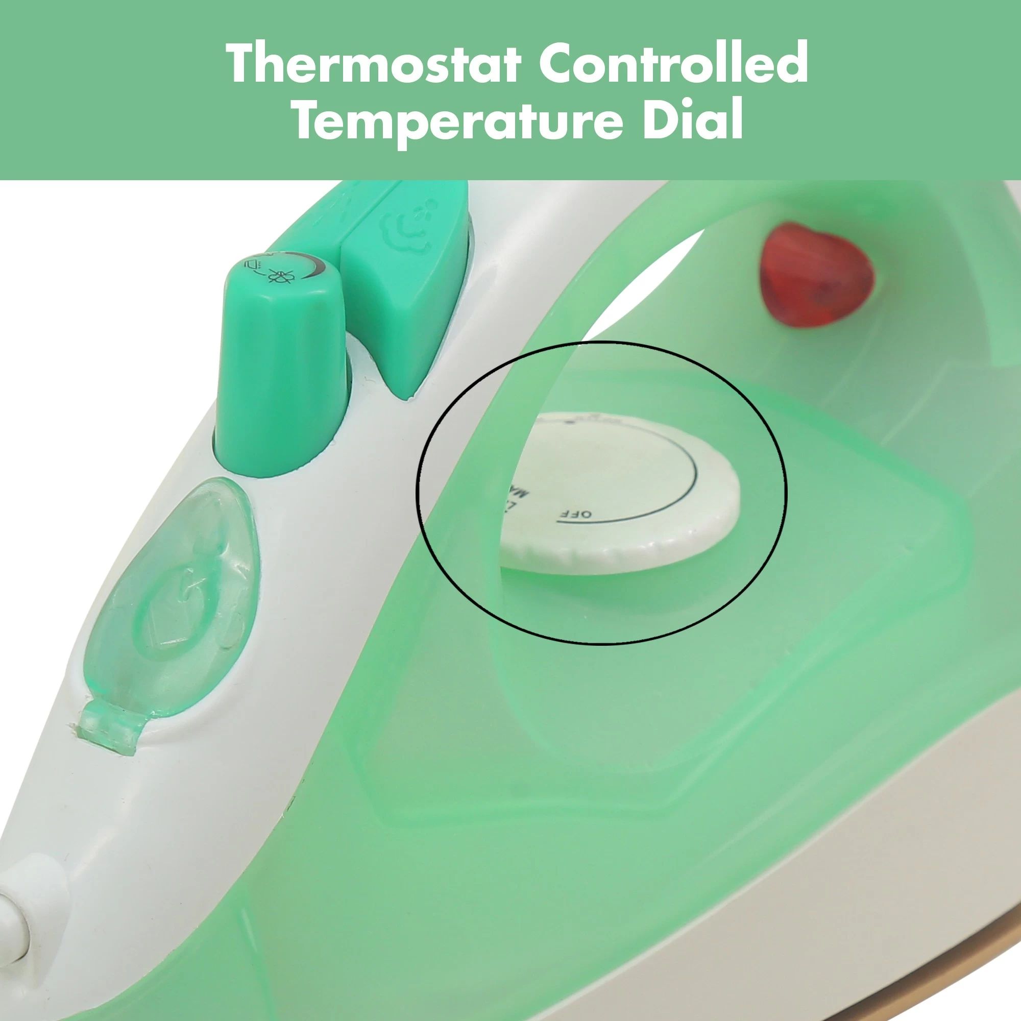 WARMEX Steam Glide 1200 Watts Steam Iron (Water Spray Function, Green) WARMEX Steam Glide 1200 Watts Steam Iron (Water Spray Function, Green)_3