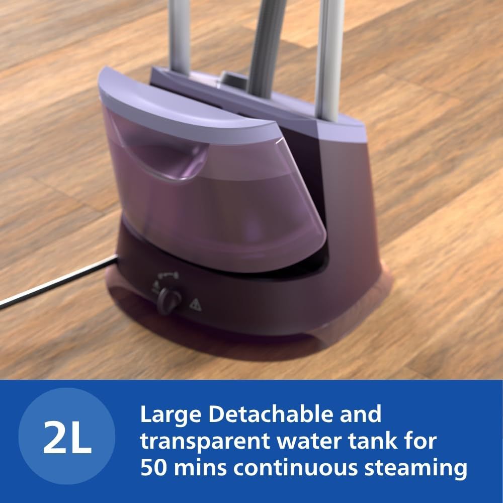 PHILIPS 3000 Series 2000 Watts Standing Garment Steamer (2000ml Water Tank, 3 Modes, Tilted StyleBoard, Purple)_13