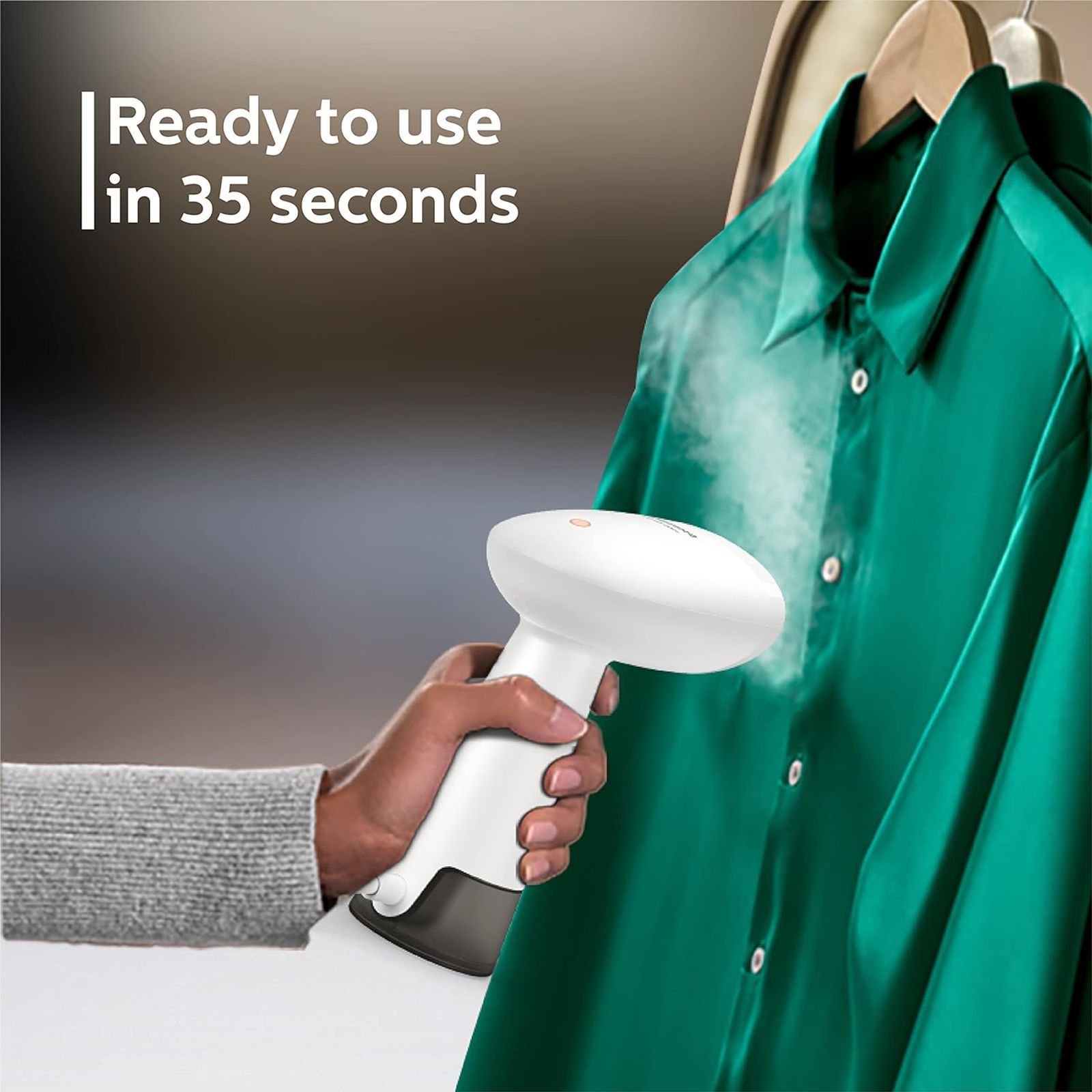 PHILIPS 1000 Series 900 Watts Handheld Garment Steamer (85ml Water Tank, Drip Stop, White) PHILIPS 1000 Series 900 Watts Handheld Garment Steamer (85ml Water Tank, Drip Stop, White)_10