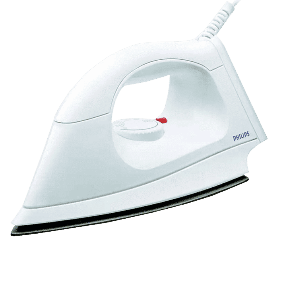 PHILIPS HI114 1000 Watts Dry Iron (Iron Temperature-ready Light, White) PHILIPS HI114 1000 Watts Dry Iron (Iron Temperature-ready Light, White)_1