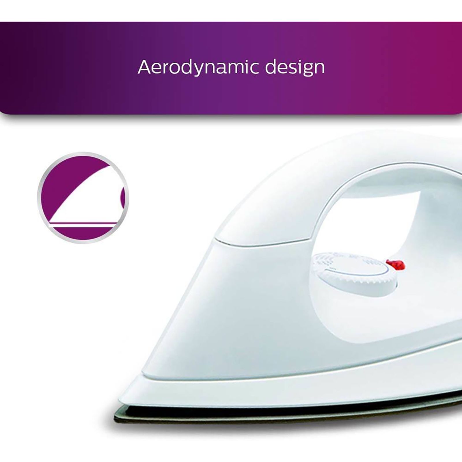 PHILIPS HI114 1000 Watts Dry Iron (Iron Temperature-ready Light, White) PHILIPS HI114 1000 Watts Dry Iron (Iron Temperature-ready Light, White)_7