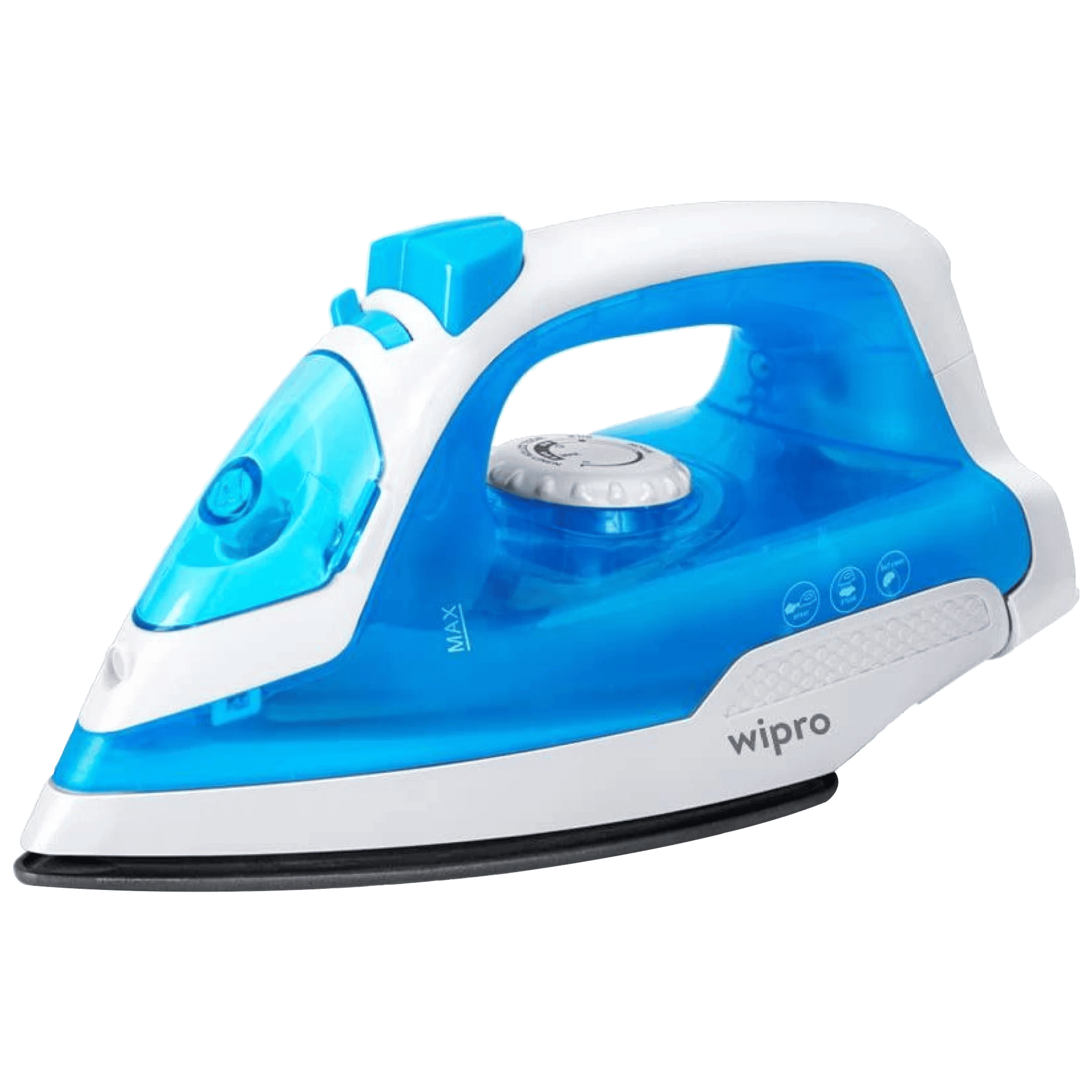 wipro Vesta 1380 Watts 200ml Steam Iron (Cordless Operation, VD051138, White and Light Blue) wipro Vesta 1380 Watts 200ml Steam Iron (Cordless Operation, VD051138, White and Light Blue)_2