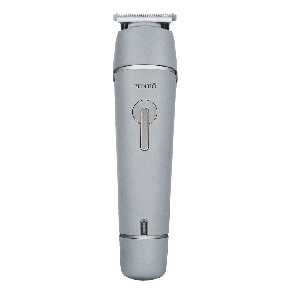 Croma 7-in-1 Rechargeable Cordless Grooming Kit for Face for Men (90mins Runtime, Self Sharpening Technology, Grey)_1