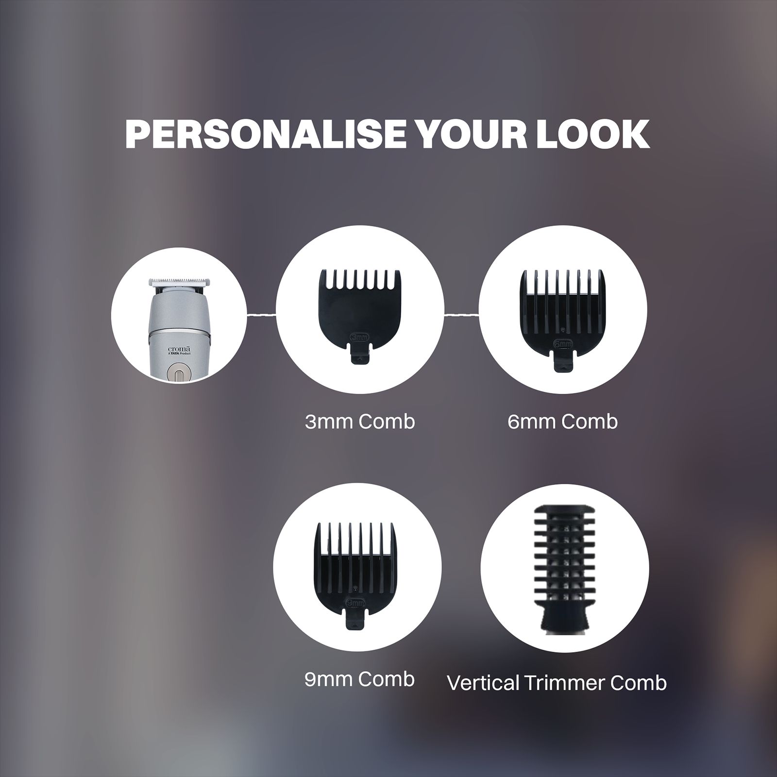 Croma 7-in-1 Rechargeable Cordless Grooming Kit for Face for Men (90mins Runtime, Self Sharpening Technology, Grey)_12
