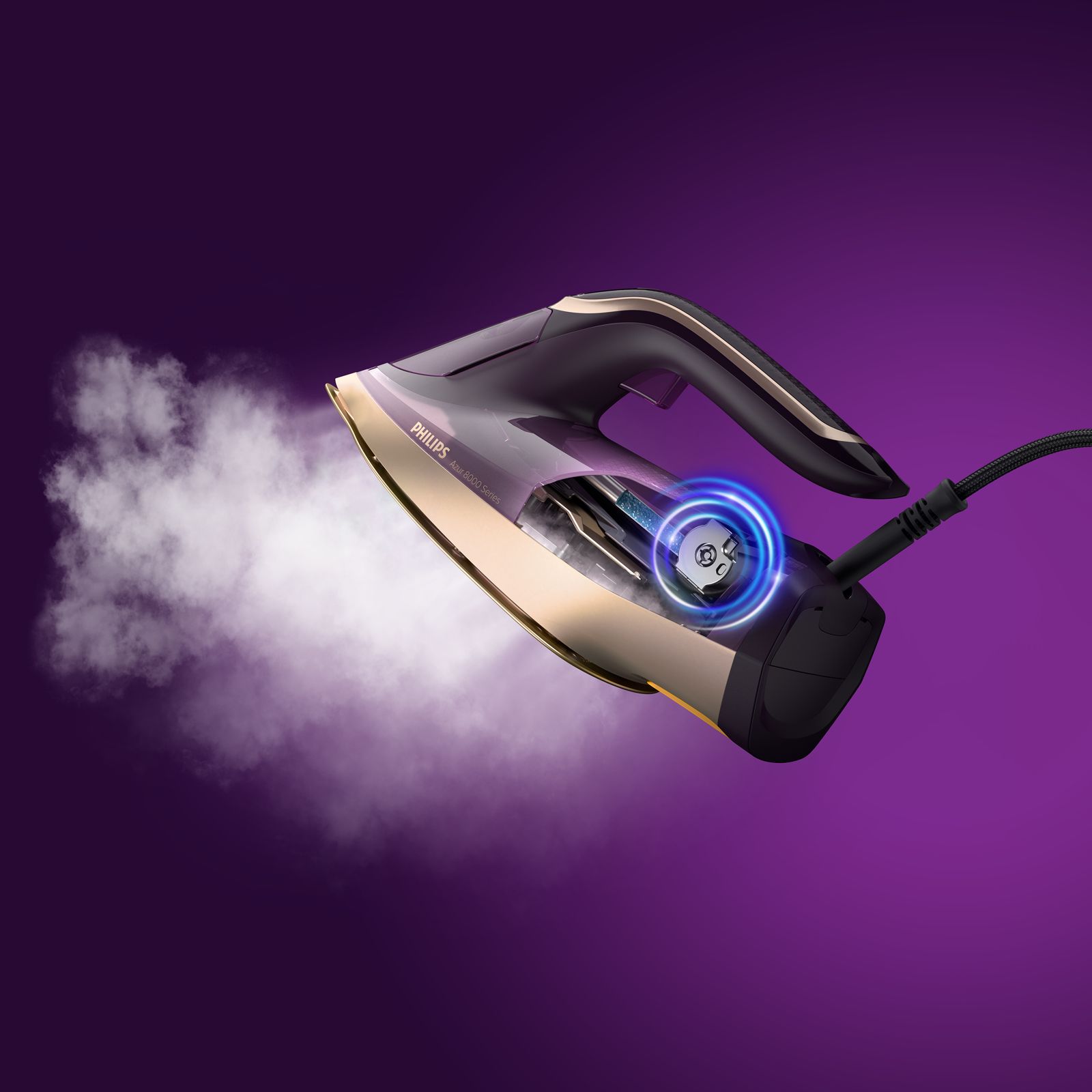 PHILIPS DST8040/30 3000 Watts 350ml Steam Iron (Vertical Steam Function, Purple)_6