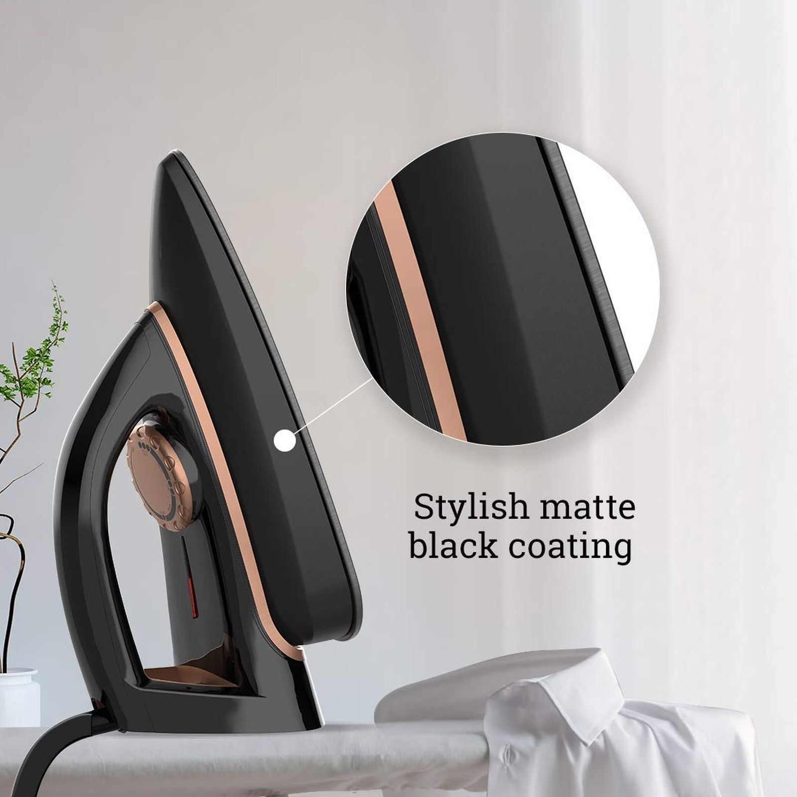 Crompton InstaGlide 1000 Watts Dry Iron (6 Fabric Settings, Black) Crompton InstaGlide 1000 Watts Dry Iron (6 Fabric Settings, Black)_5