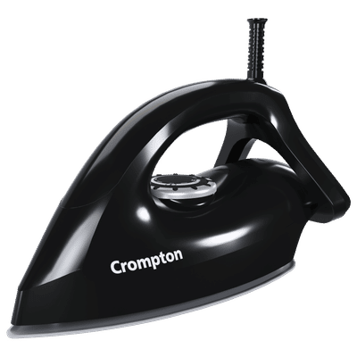 Crompton Desire Plus 1100 Watts Dry Iron (6 Fabric Settings, Black)