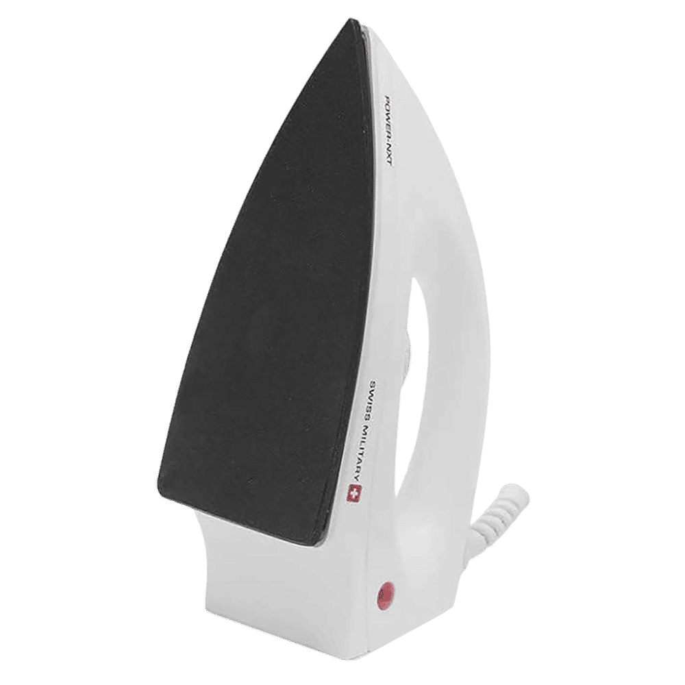 SWISS MILITARY Power Nxt 1000 Watts Dry Iron (Auto Shut-Off, White)_2