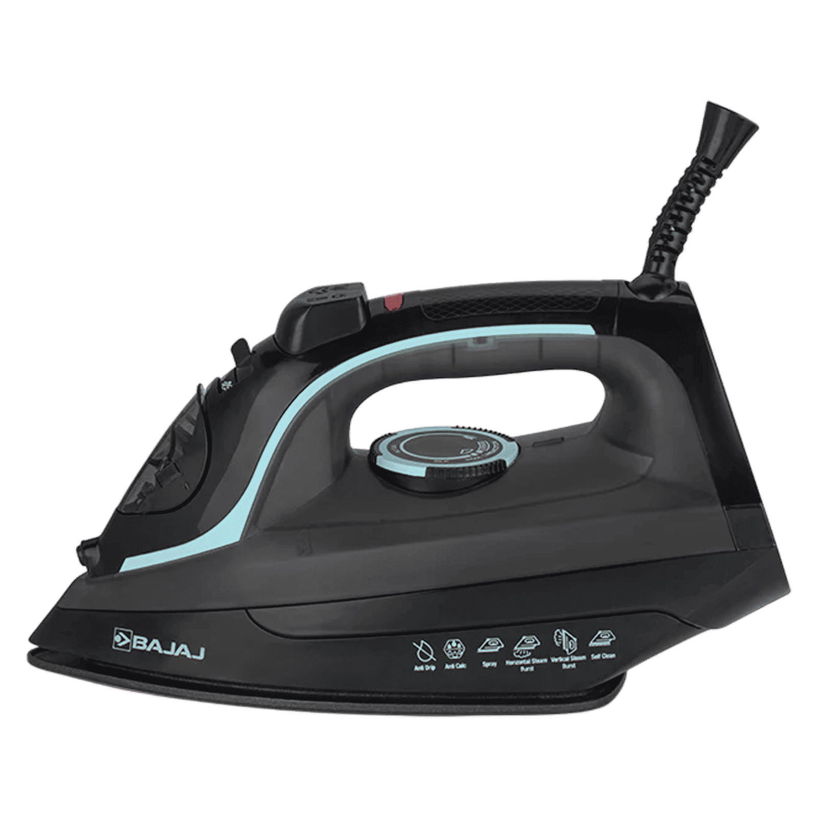 BAJAJ MX 45 2000 Watts 220ml Steam Iron (Anti Drip Technology, Black & Grey)_4