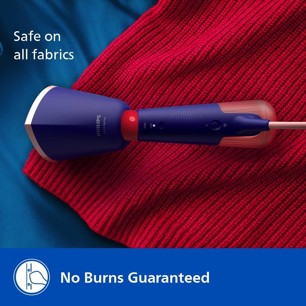 PHILIPS 5000 Series 1400 Watts Handheld Garment Steamer (200ml Water Tank, 2 Modes, Drip Stop, Marine Blue) PHILIPS 5000 Series 1400 Watts Handheld Garment Steamer (200ml Water Tank, 2 Modes, Drip Stop, Marine Blue)_8