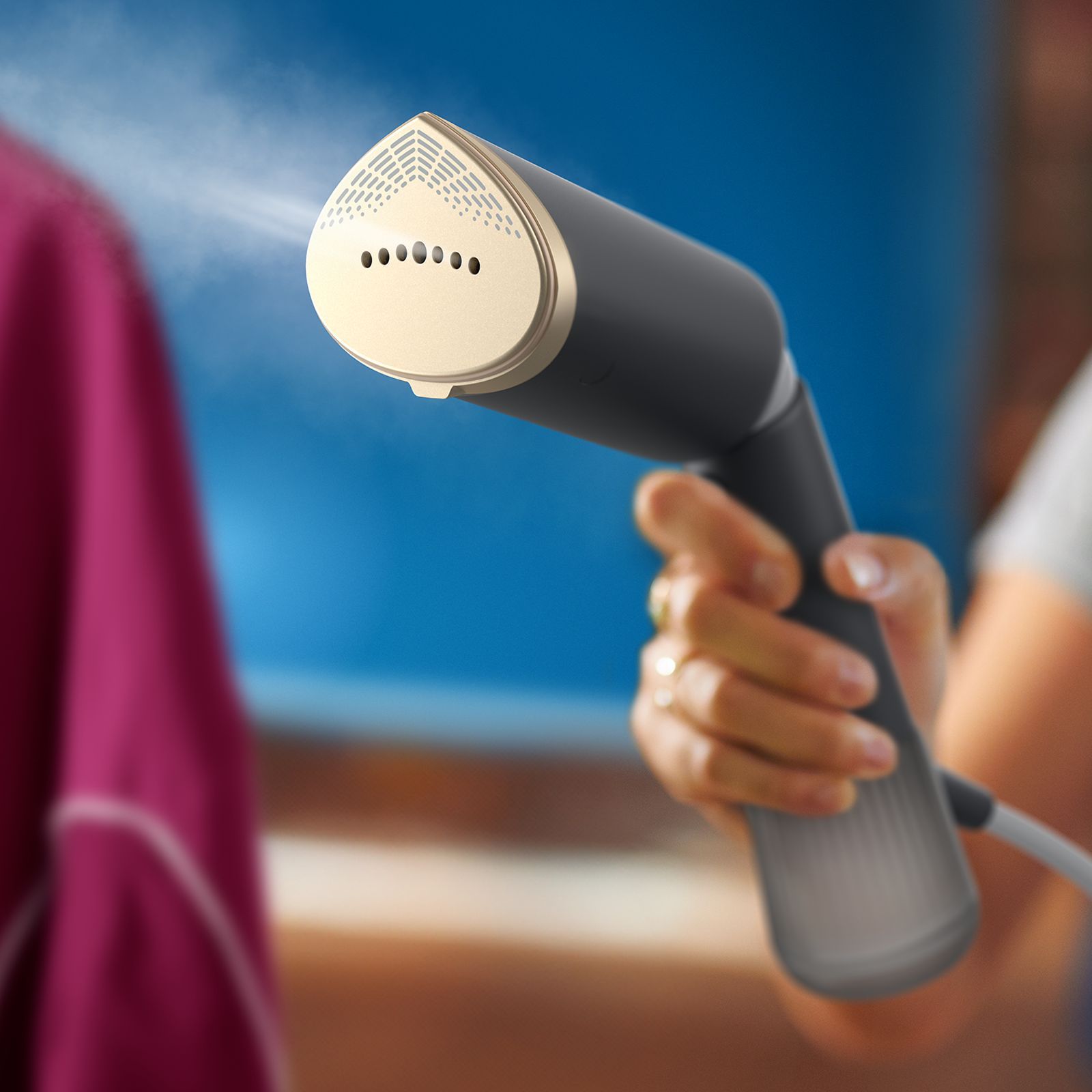 PHILIPS 5000 Series 1400 Watts Handheld Garment Steamer (200ml Water Tank, 2 Modes, Drip Stop, Deep Azure) PHILIPS 5000 Series 1400 Watts Handheld Garment Steamer (200ml Water Tank, 2 Modes, Drip Stop, Deep Azure)_11
