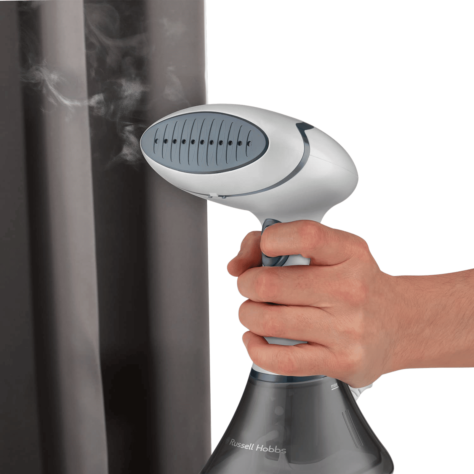 Russell Hobbs Steam Genie Essential 1600 Watts Handheld Garment Steamer (200ml Water Tank, Steam Trigger Lock, Green)_2