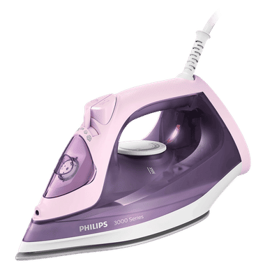 PHILIPS Speed Pro 2200 Watts 300ml Steam Iron (Built-in Calc-Clean, Purple)