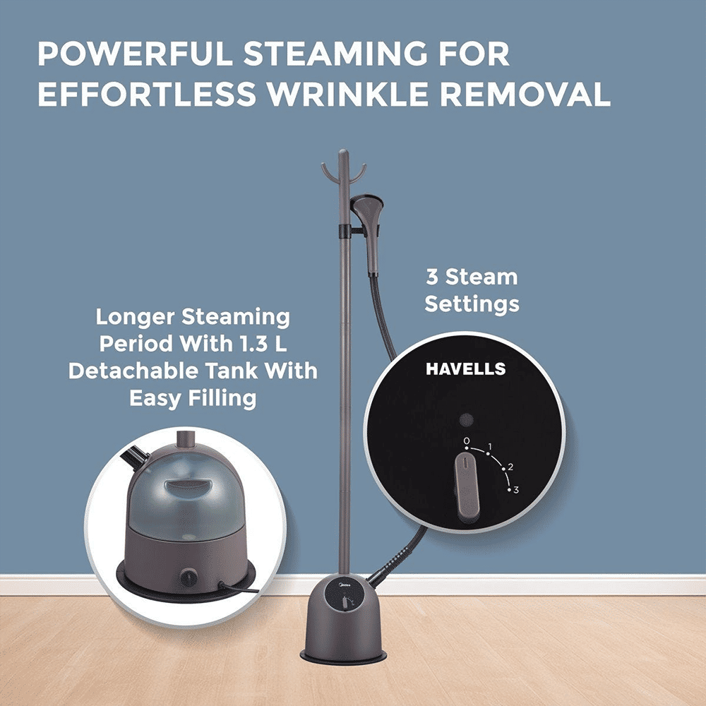 HAVELLS 1600 Watts 1300ml Standing Garment Steamer (6 Modes, 3 Steam Settings, GHGGSDGU160 Fyber, Purple) HAVELLS 1600 Watts 1300ml Standing Garment Steamer (6 Modes, 3 Steam Settings, GHGGSDGU160 Fyber, Purple)_5
