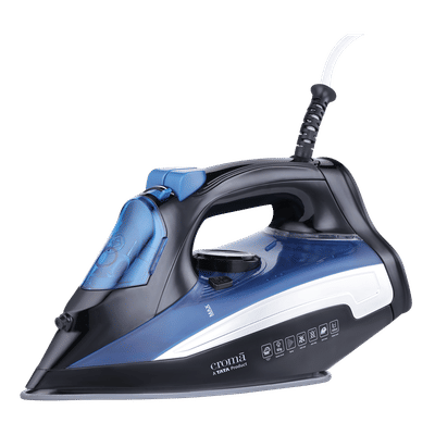Croma 2200 Watts 400 ml Steam Iron (Self Cleaning Function, Blue)