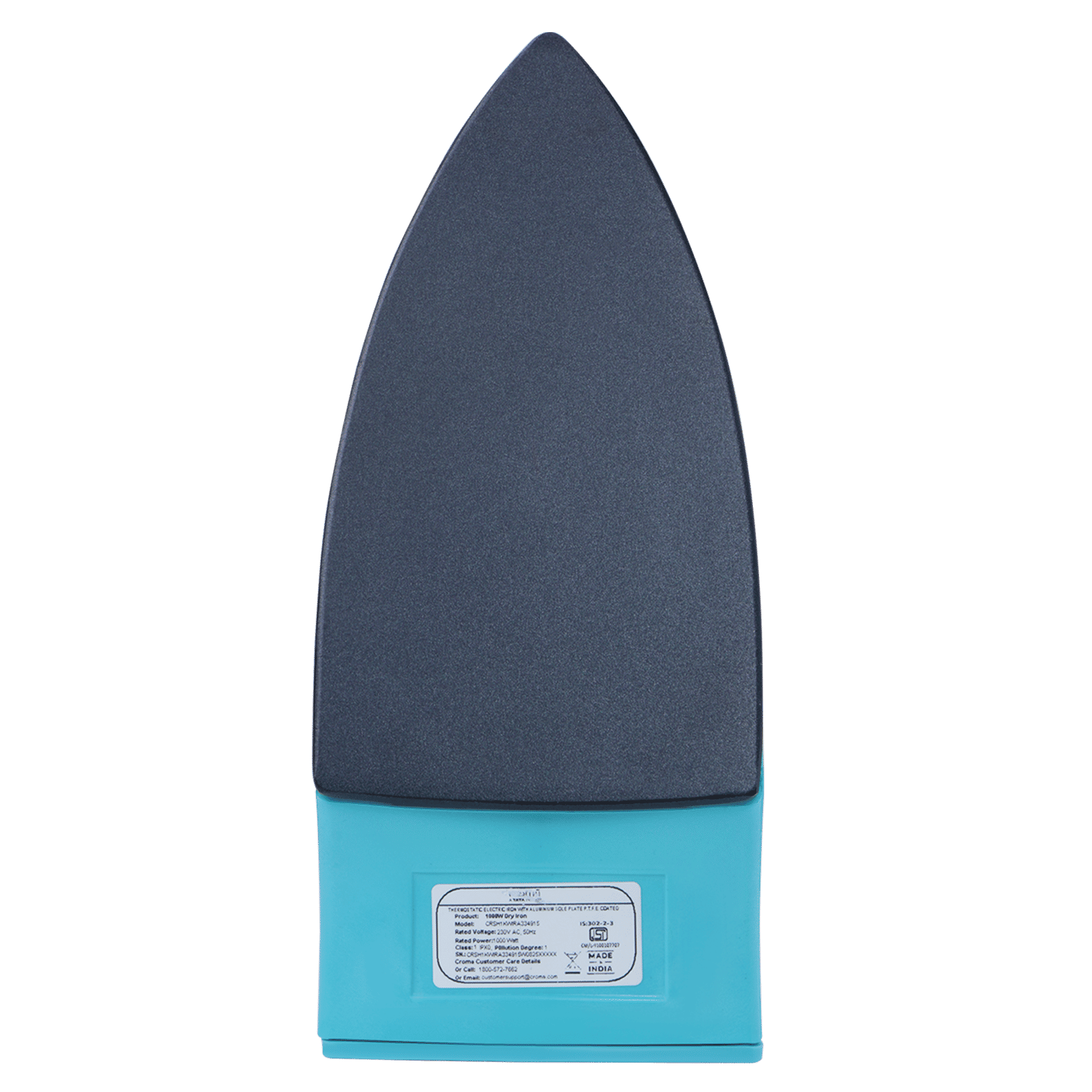 Croma AV4415 1000 Watts Dry Iron (Non-Stick Coated Soleplate, Blue) Croma AV4415 1000 Watts Dry Iron (Non-Stick Coated Soleplate, Blue)_5