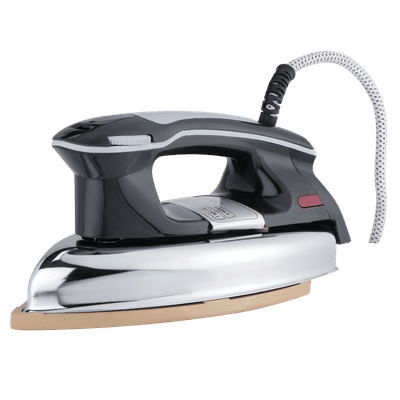 Croma 1000 Watts Dry Iron (Non-Stick Coated Soleplate, Black)