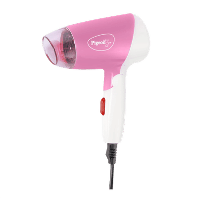 PIGEON Bloom Hair Dryer with 3 Heat Settings & Cool Shot (Auto Shut-off Function, Pink)