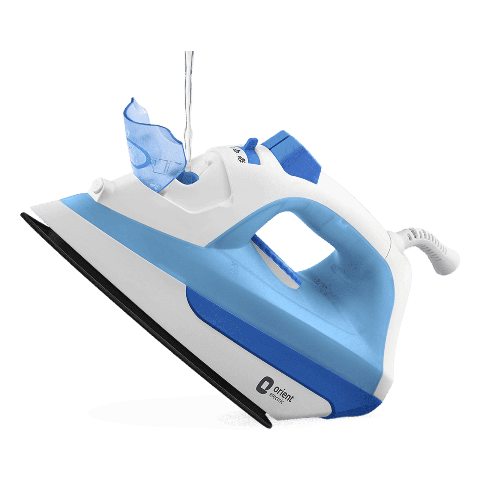 Orient FabriFeel 1600 Watts 230ml Steam Iron (Temperature Control, White & Blue) Orient FabriFeel 1600 Watts 230ml Steam Iron (Temperature Control, White & Blue)_2
