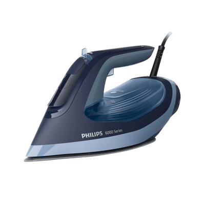 PHILIPS 6000 Series 2800 Watts 300ml Steam Iron (Built-in Calc-Clean, Aqua Blue)