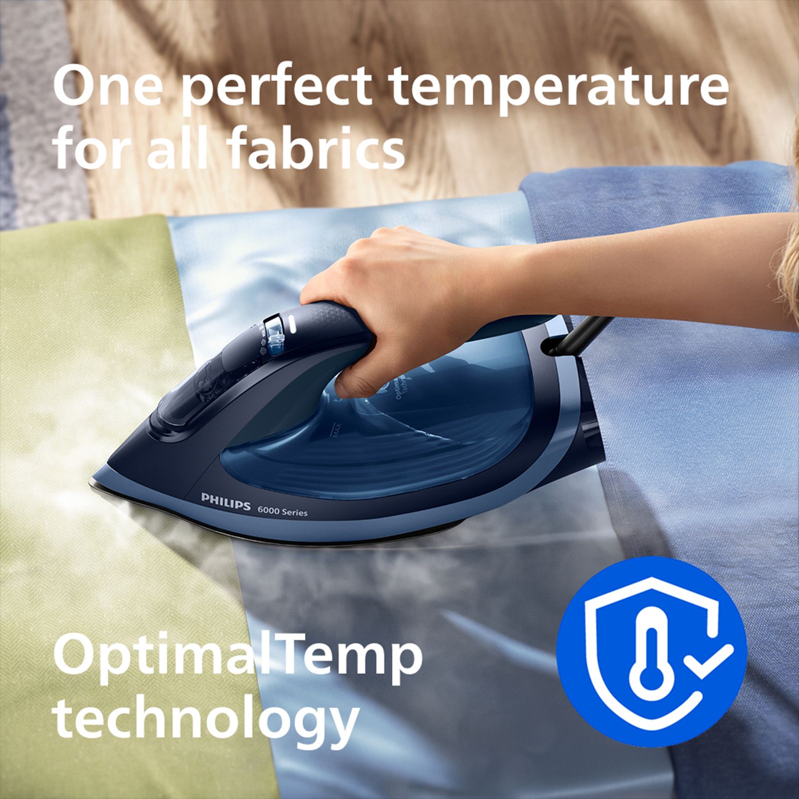 PHILIPS 6000 Series 2800 Watts 300ml Steam Iron (Built-in Calc-Clean, Aqua Blue) PHILIPS 6000 Series 2800 Watts 300ml Steam Iron (Built-in Calc-Clean, Aqua Blue)_12