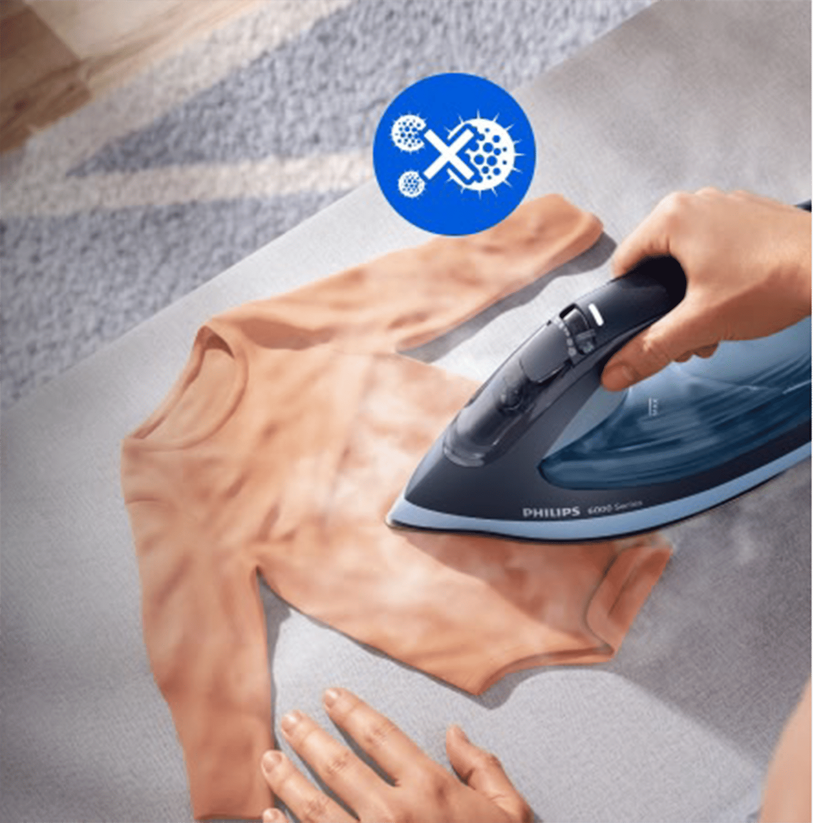 PHILIPS 6000 Series 2800 Watts 300ml Steam Iron (Built-in Calc-Clean, Aqua Blue) PHILIPS 6000 Series 2800 Watts 300ml Steam Iron (Built-in Calc-Clean, Aqua Blue)_21