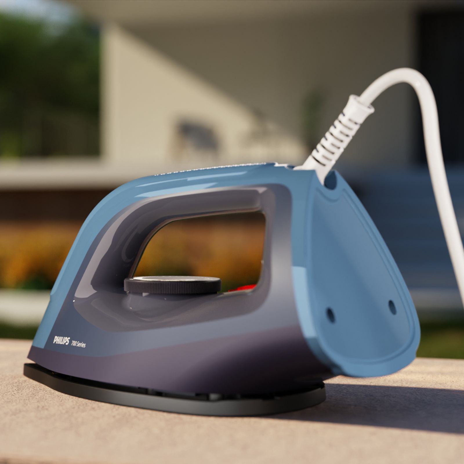 Philips 700 Series 1350 Watts Dry Iron (Full 360 Degree Functionality, Teal Blue)_2