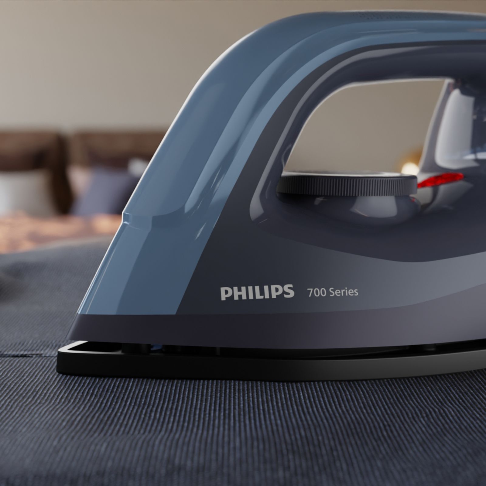 Philips 700 Series 1350 Watts Dry Iron (Full 360 Degree Functionality, Teal Blue)_5