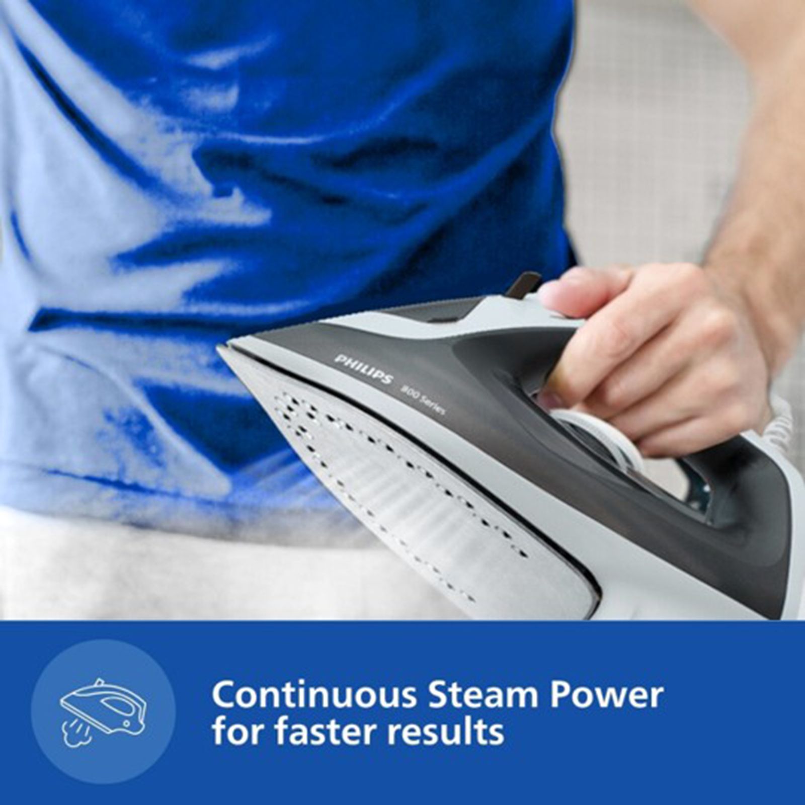 PHILIPS 800 Series 1250 Watts 170ml Steam Iron (Quick Calc Clean, Black) PHILIPS 800 Series 1250 Watts 170ml Steam Iron (Quick Calc Clean, Black)_4